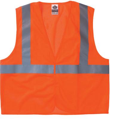 Ergodyne GloWear 8210HL Class 2 Economy Vests, 4XL/5XL, Lime, 21029