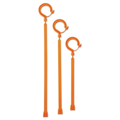 Ergodyne 3540 Locking Tie Hooks, 44 lb Load Cap., Hi-Viz Orange, 15.8 in, 33403