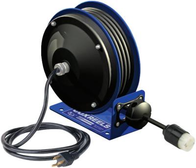 Coxreels?? PC10 Series Power Cord Reels, 12/3 AWG, 20 A, 30 ft, Single Receptacle, PC10-3012-A