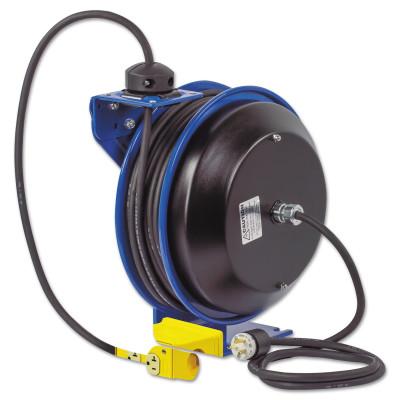 Coxreels?? PC13 Series Power Cord Reels, 12/3 AWG, 20 A, Quad Industrial Receptacle, PC13-3512-B