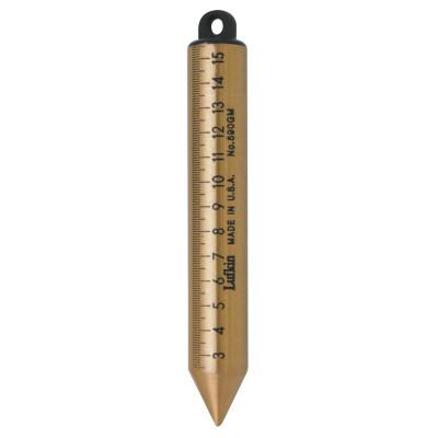 Apex Tool Group Inage Oil Gauging Plumb Bobs, 20 oz, Brass, Millimeters/Centimeters, 590GMN