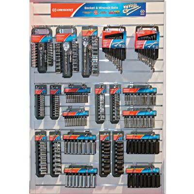 Apex Tool Group 21 Piece Socket And Wrench Set Display, 6 Point/12 Point, CMHTSWS