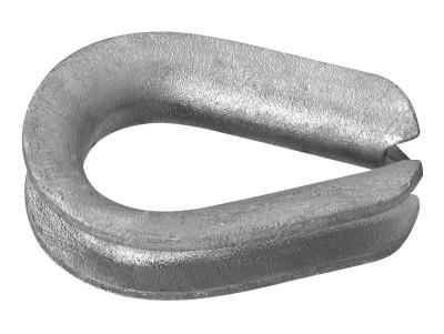 Apex Tool Group 765-G Series Heavy Wire Rope Thimbles, 3/8 in, Galvanized Zinc, 6260203