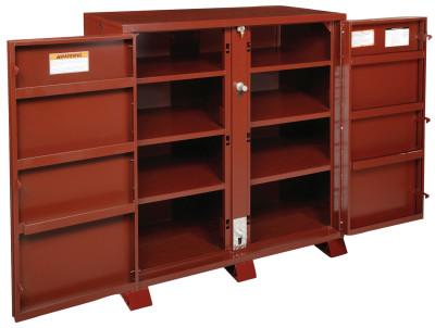 Apex Tool Group Extra Heavy-Duty Cabinets, 60 1/8W x 24 1/4D x 60 3/4H, 2 Doors, 11 Shelves, 1-694990