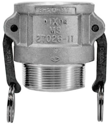 Dixon Valve Andrews Type B Cam and Groove Couplers, 1 in (NPT), Aluminum, 100-B-AL