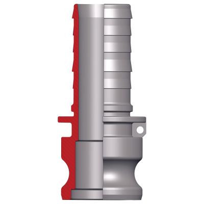 Dixon Valve Andrews/Boss-Lock Type E Cam and Groove Adapters, 1 9/16 in Male, Aluminum, 150-E-AL