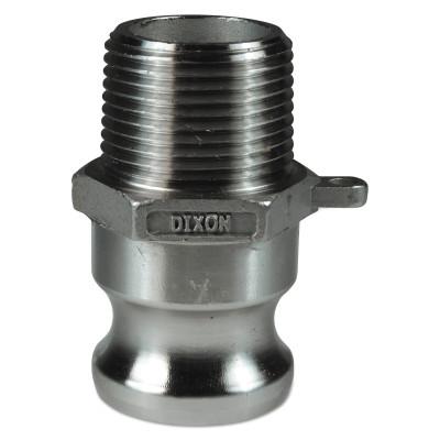 Dixon Valve Andrews/Boss-Lock Type F Cam and Groove Adapters, 2 in (NPT) Male, 200-F-SS