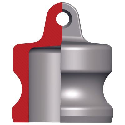 Dixon Valve Andrews/Boss-Lock Type DP Cam and Groove Dust Plugs, 2 7/16 in Dia,  Aluminum, 200-DP-AL