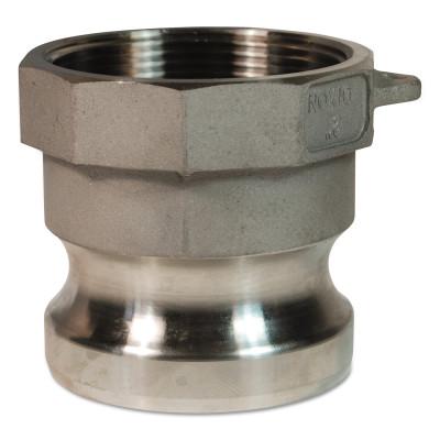 Dixon Valve Andrews/Boss-Lock Type A Cam and Groove Adapters, 3 in (NPT) Female, Brass, 300-A-BR