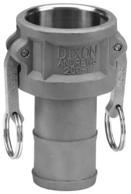 Dixon Valve Andrews Type C Cam and Groove Couplers, 2 in, Brass, 200-C-BR