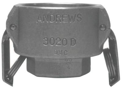 Dixon Valve Andrews Part D Cam and Groove Couplers,  2 x 1 1/2 in (FNPT), 2015-D-AL