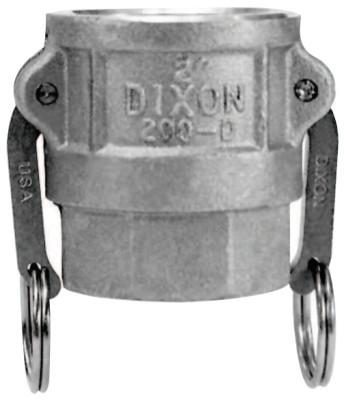 Dixon Valve Andrews Type D Cam and Groove Couplers, 3 in (NPT), Female, Stainless Steel, 300-D-SS