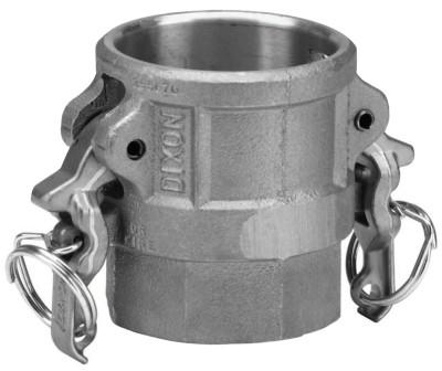 Dixon Valve Boss-Lock Type D Cam and Groove Couplers, 6 in (NPT), Female, AD600