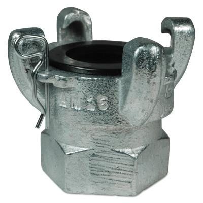 Dixon Valve King 4-Lug Quick Acting Couplings, 1 1/2 in (NPT) Female, Malleable Iron, AM23