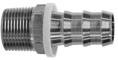 Dixon Valve Barbed Push-On Hose Fittings, 1/4 in x 1/4 in (NPTF), 2720404C