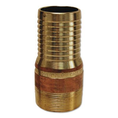 Dixon Valve King Combination Nipples, 1 1/4 in x 1 1/4 in (NPT) Male, Brass, BST15