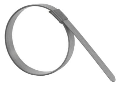 Dixon Valve F Series Center Punch Band Clamps, 1 1/2" Hose ID, Galvanized Steel, 100/Bx, F6