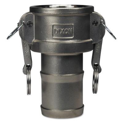 Dixon Valve Global Type C Couplers, 1 in (NPT), 325 Stainless Steel, G100-C-SS