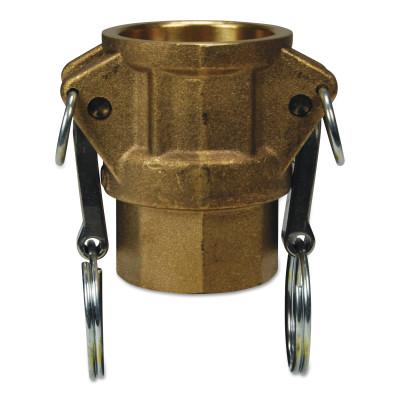 Dixon Valve Global Type D Couplers, 1 in (NPT), Female, Brass, G100-D-BR