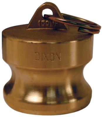 Dixon Valve Global Type DP Dust Plugs, 1 1/2 in, Brass, G150-DP-BR