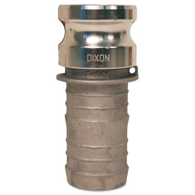 Dixon Valve Global Type E Adapters, 3/4 in, Hose Barb/Male, Aluminum, G75-E-AL