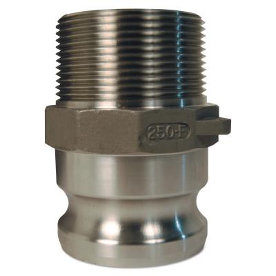 Dixon Valve Global Type F Adapters, 2 in, Male/Male, 316 Stainless Steel, G200-F-SS