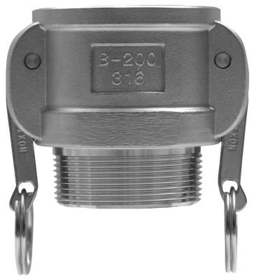 Dixon Valve Global Type B Couplers, 3 in (NPT), 316 Stainless Steel, G300-B-SS