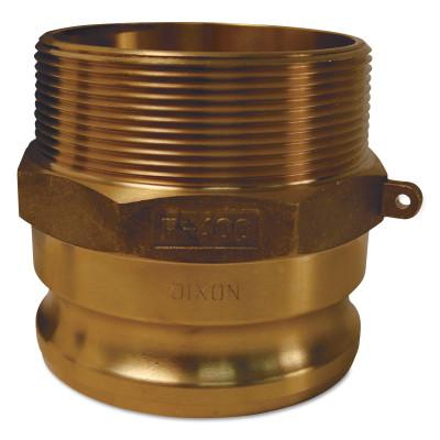Dixon Valve Global Type F Adapters, 1 in, Male/Male, Brass, G100-F-BR