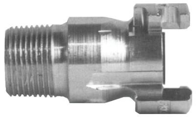 Dixon Valve Dual Lock Quick Acting Couplings, 1/2 in x 3/4 in (NPT), Male Plug, P4M6