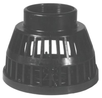 Dixon Valve Threaded Black Polyethylene Strainers, Strainer, 3 in Inlet, TSS35