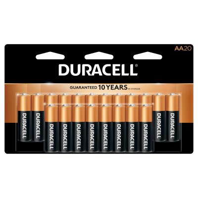 Duracell?? CopperTop Alkaline Battery, 1.5V, AA, 20/PK, MN1500B20Z