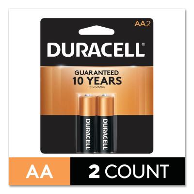 Duracell?? CopperTop Alkaline Battery, AA, 2/PK, MN1500B2Z