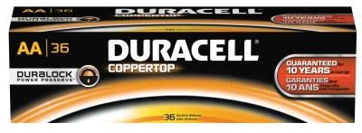 Duracell?? CopperTop Alkaline Battery, 1.5V, AA, 36/CT, MN15P36