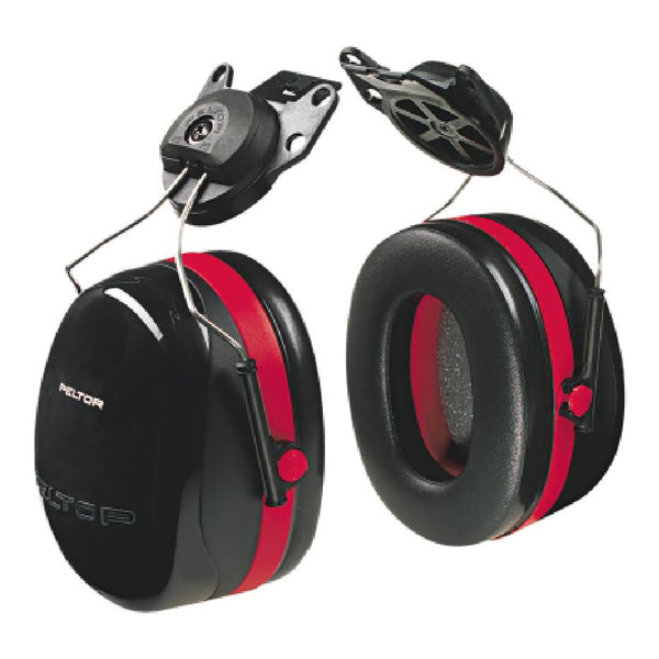 3M™ PELTOR™ Optime™ 105 Earmuff, 27 dB NRR, Black/Red, Cap Attached, H10P3E