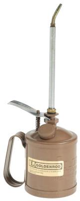 Goldenrod® Heavy Duty Pump Oilers, 1 pt, Lever Action, Angle 8 in Spout, 120-C2