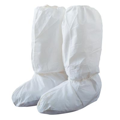 DuPont™ Tyvek IsoClean High Boot Covers with PVC Soles, Medium, White, IC444S-M