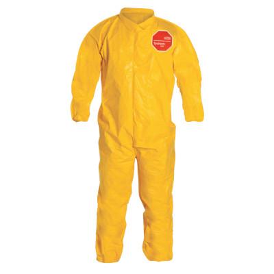 DuPont™ YELLOW TYCHEM QC COVERALL ZIP FRT ELA ANKLES/WRI, QC125B-2XL