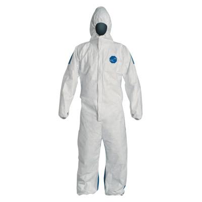 DuPont™ Tyvek 400D Coveralls with Attached Hood, Blue/White, 4X-Large, TD127SWB4X0025CM