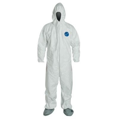 DuPont™ Tyvek® 400 Coverall with Attached Hood and Boots, White, Large, TY122S-L