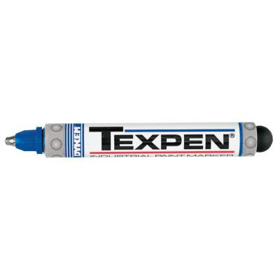 ITW Pro Brands TEXPEN® Industrial Steel Ball Tip Paint Marker, Blue, 3/32 in, Medium, 16013