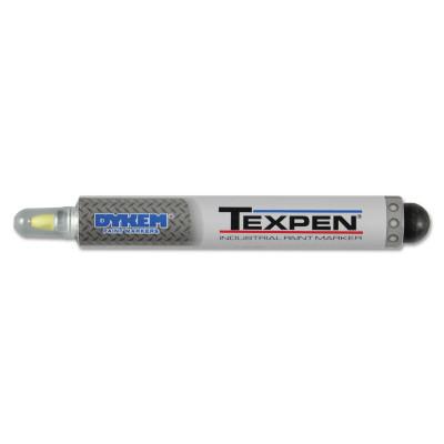 ITW Pro Brands TEXPEN® Industrial Steel Ball Tip Paint Marker, White, 3/64 in, Fine, 16080