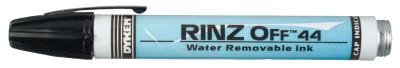 ITW Pro Brands RINZ OFF® Water Removable Temporary Marker, White, Broad Threaded Cap, 44709