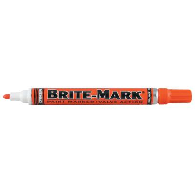 ITW Pro Brands BRITE-MARK® Medium Paint Marker, Orange, Medium, Bullet, Acrylic, 84005