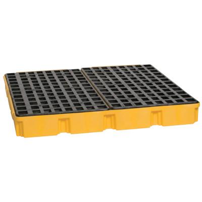 Eagle Mfg 4-Drum Modular Platforms, Yellow, 10,000 lb, 60.5 gal, 52 1/2 in x 51 1/2 in, 1635