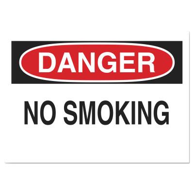 Brady® Health & Safety Signs, Danger - No Smoking, 10X14 Fiberglass, 47010