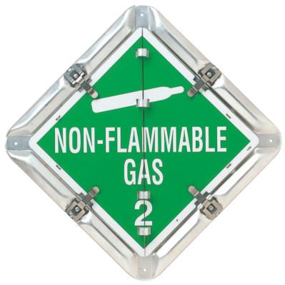 Brady® Flip-Style Placards, Blank/Flammable Gas 2/Non-Flammable 2/Oxygen 2, 63200