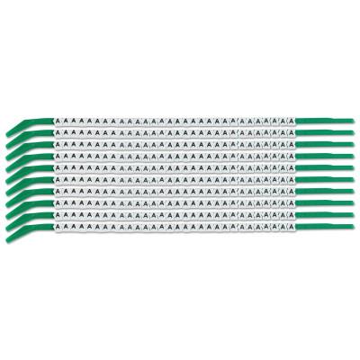 Brady® Clip Sleeve Wire Markers, "A", Black on White, SCN09-A
