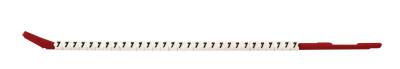 Brady® Clip Sleeve Wire Markers, 3 in x 6.1 in, "7", Black on White, SCN10-7