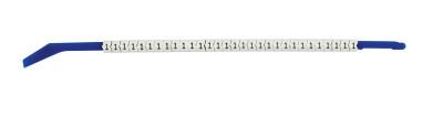 Brady® Clip Sleeve Wire Markers, 0.2 in x 2.7 in, "1", Black on White, SCN13-1