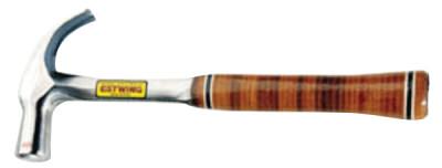 Estwing Claw Hammer, Steel Head, Straight Steel Handle, 13 1/2 in, 2.01 lb, E24C